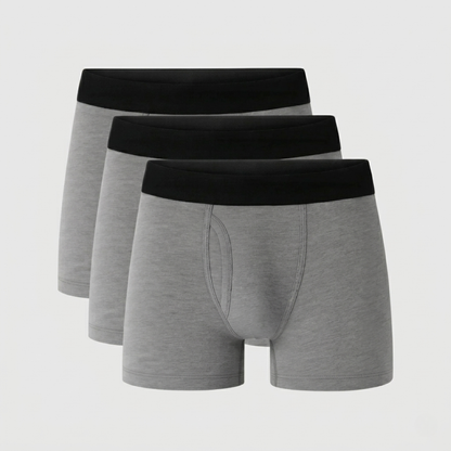 Lekvrije boxers 3 pack grijs